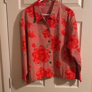 Floral Button-Up Jacket
